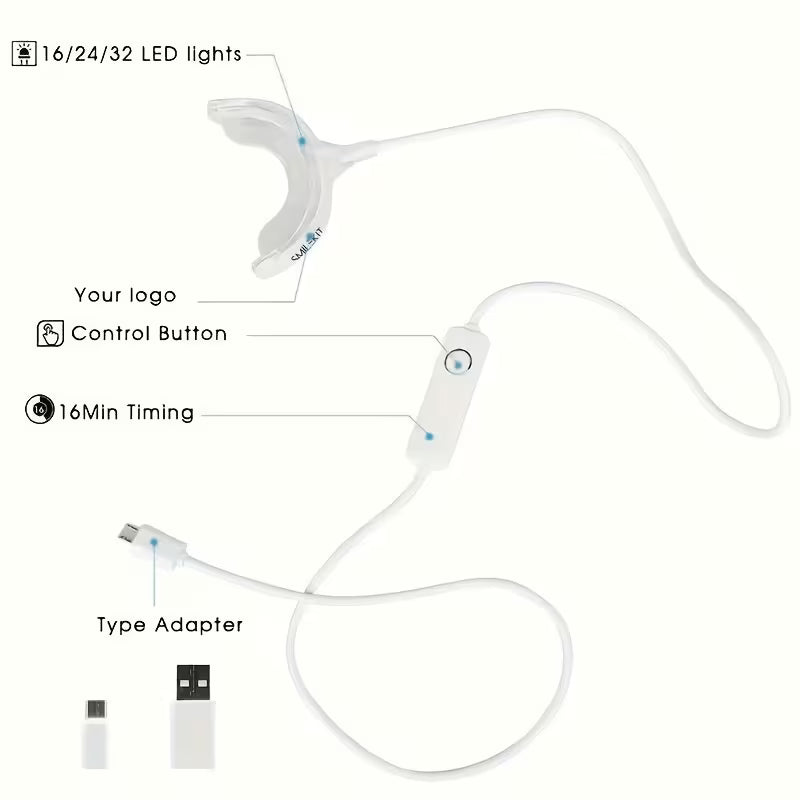 Wireless LED Teeth Whitening Kit